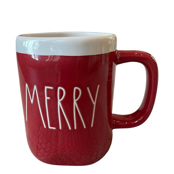 Rae Dunn MERRY Double Sided CANDY CANE Mug NEW Release New - Picture 2 of 14